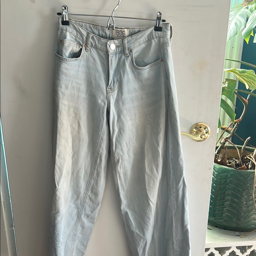 Urban Outfitters Blue Flare Wide Leg Jeans